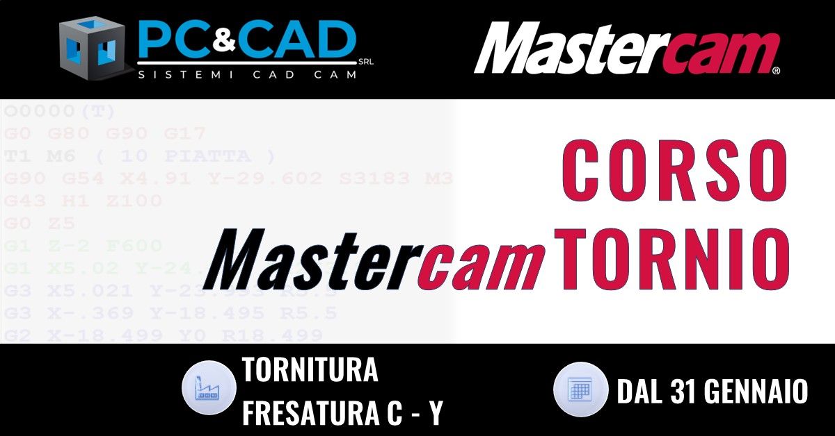 webinar "MASTERCAM 3D CORSO COMPLETO"