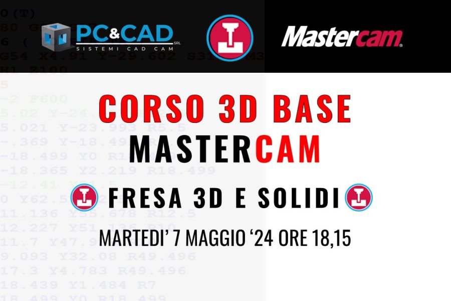 Corso Mastercam Fresa 2d base v2023
